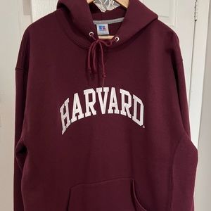 Russel Athletics Harvard Hoodie. Burgundy.